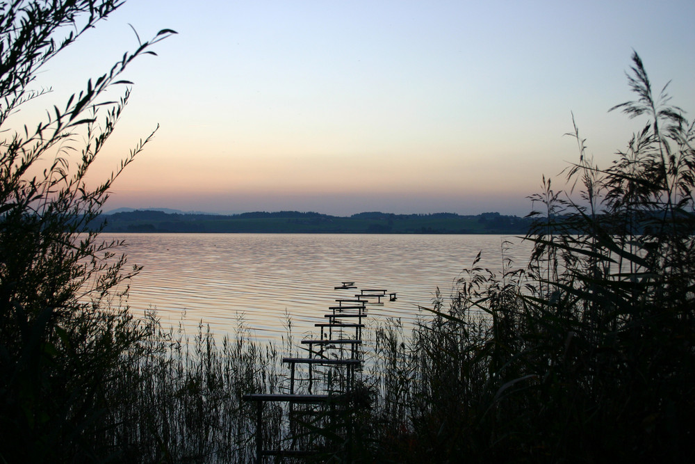 Abendstimmung am Wallersee in Neumarkt (AT)