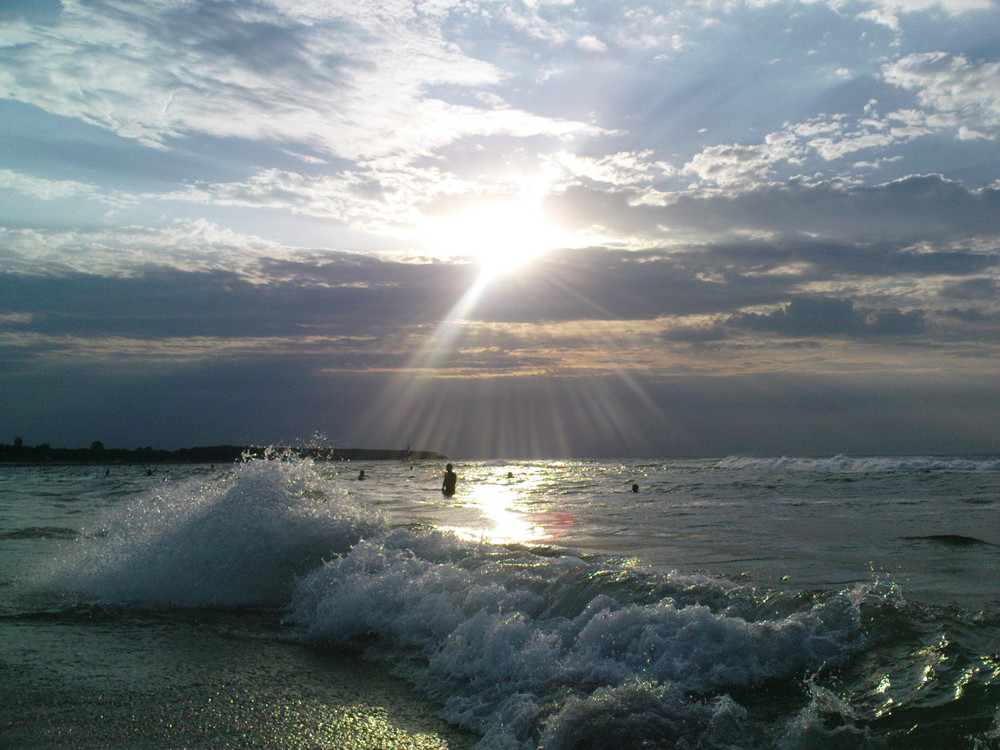 Abendstimmung am Warnemünder Ostseestrand