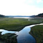 Abendstimmung am wasserarmen Möhnesee