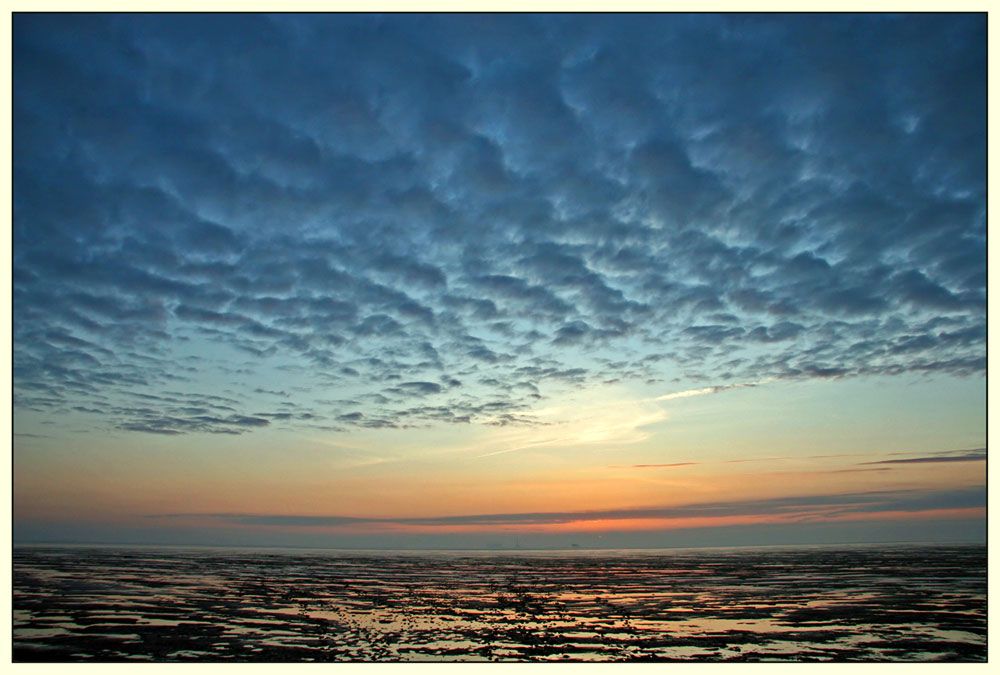 Abendstimmung am Wattenmeer