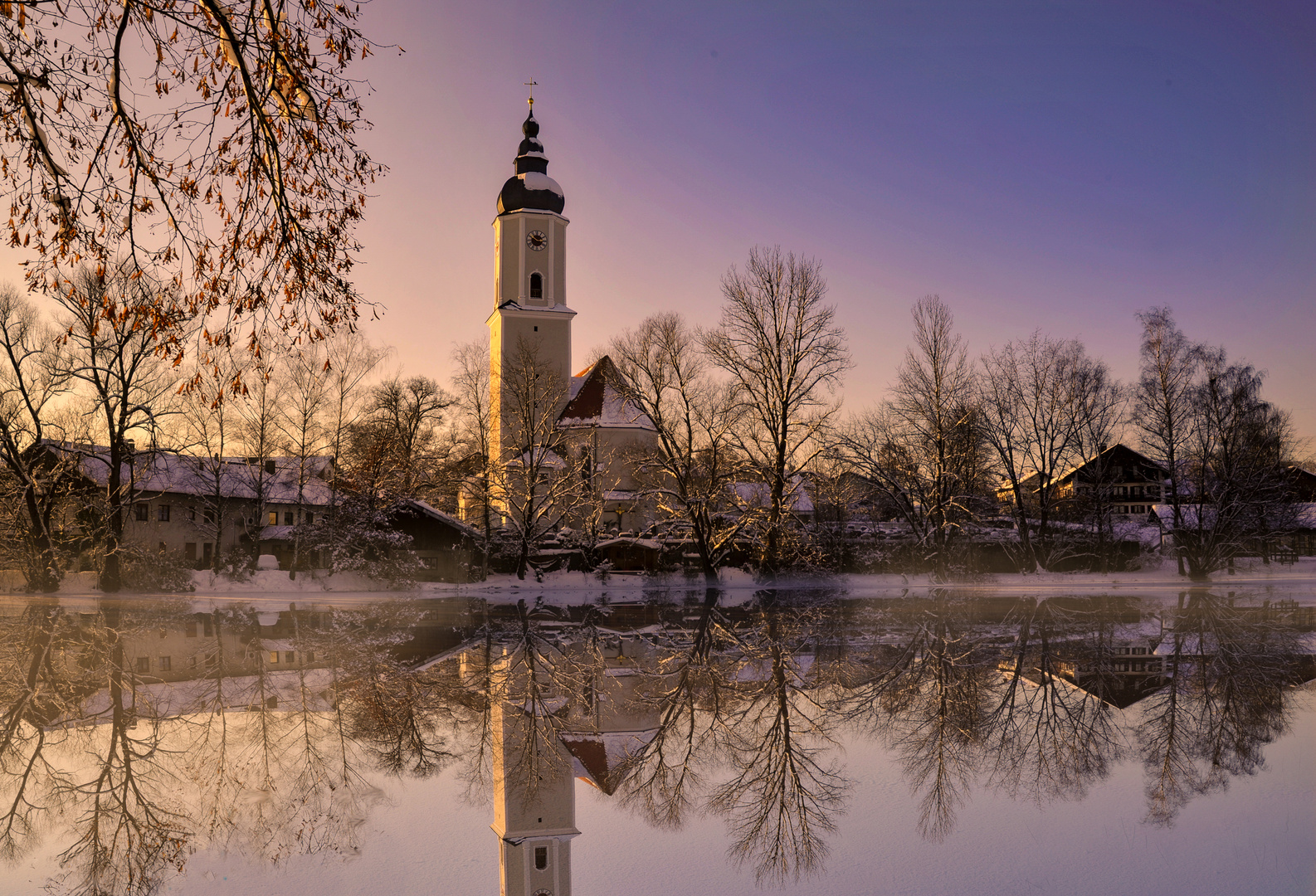 Abendstimmung am Weiher