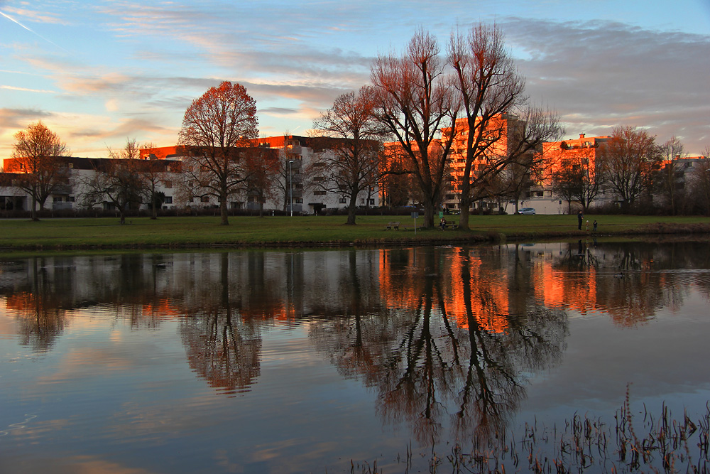 Abendstimmung am Weiher