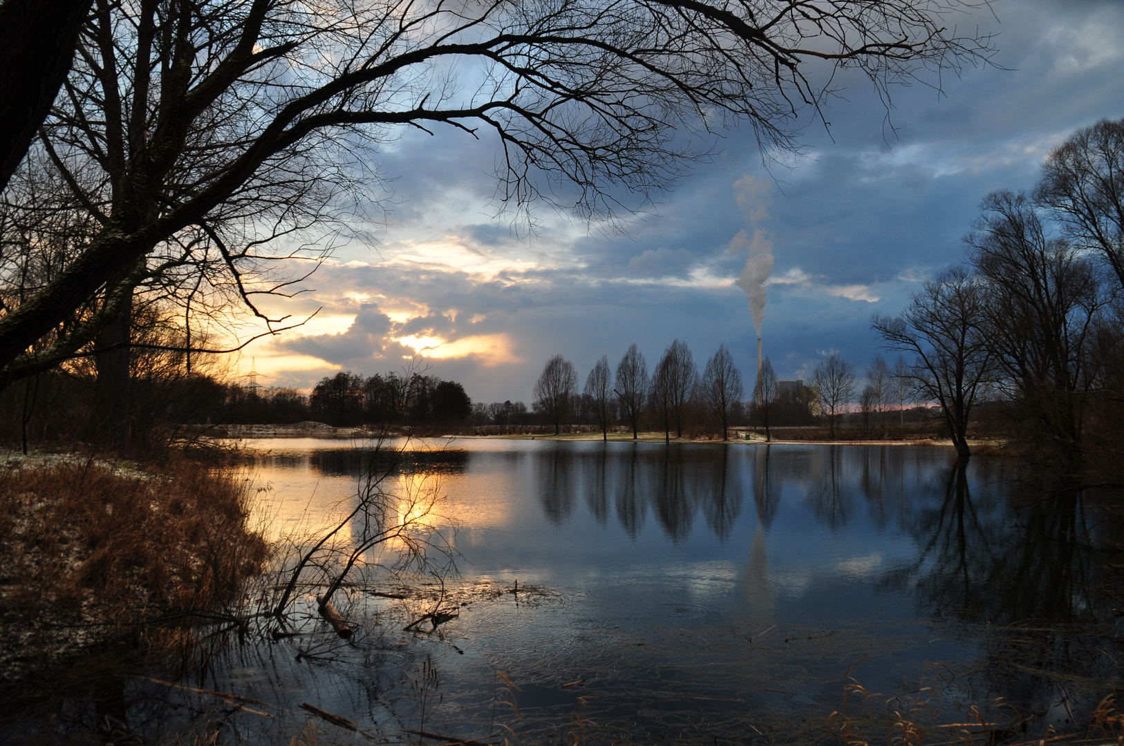 Abendstimmung am Weiher