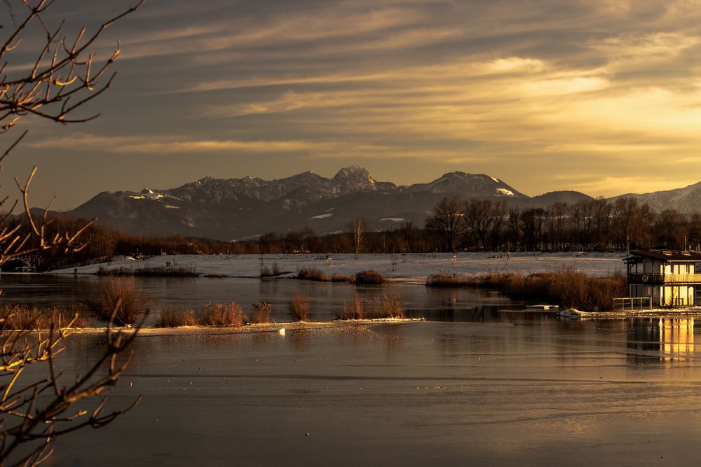 Abendstimmung am Weiher