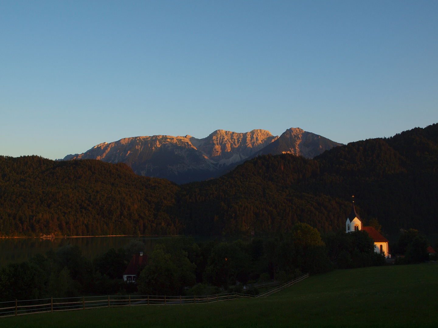 Abendstimmung am Weissensee/ Allgäu