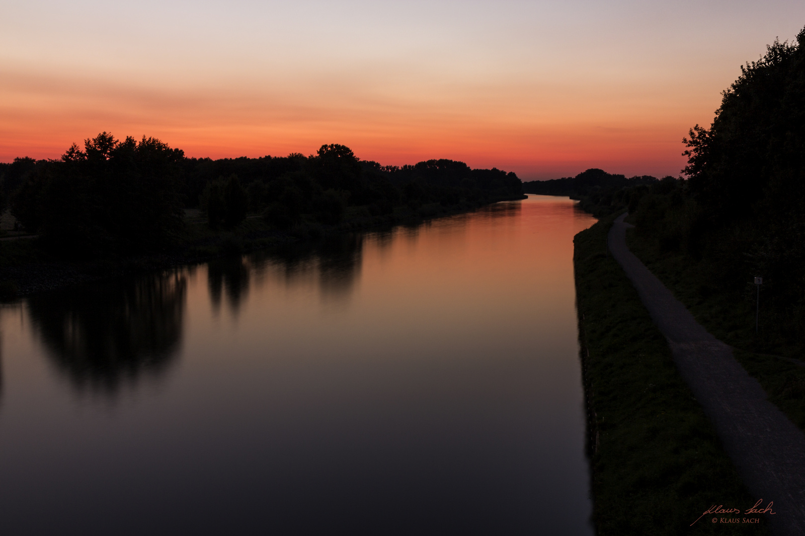 Abendstimmung am Wesel-Datteln-Kanal