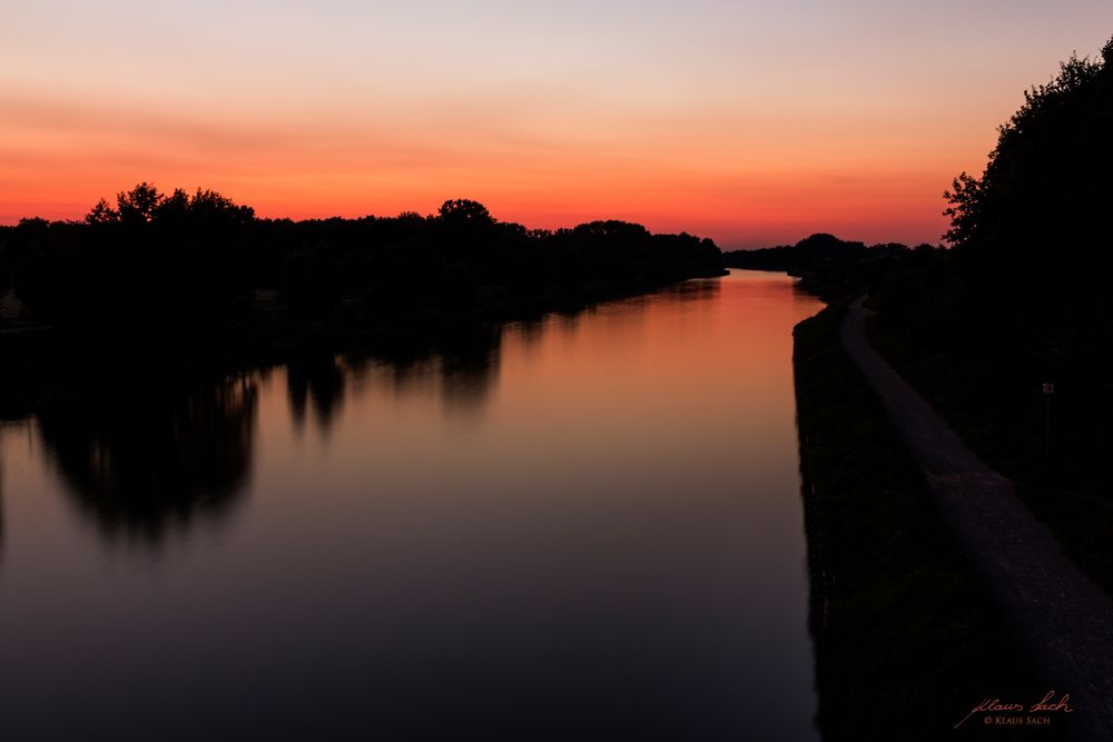 Abendstimmung am Wesel-Datteln-Kanal