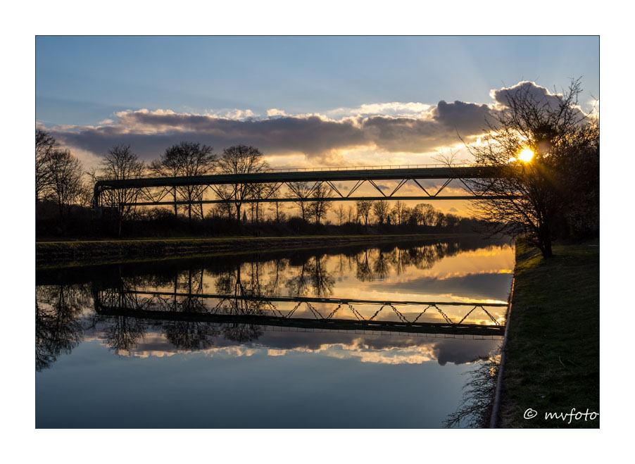 Abendstimmung am Wesel-Datteln-Kanal bei Dorsten