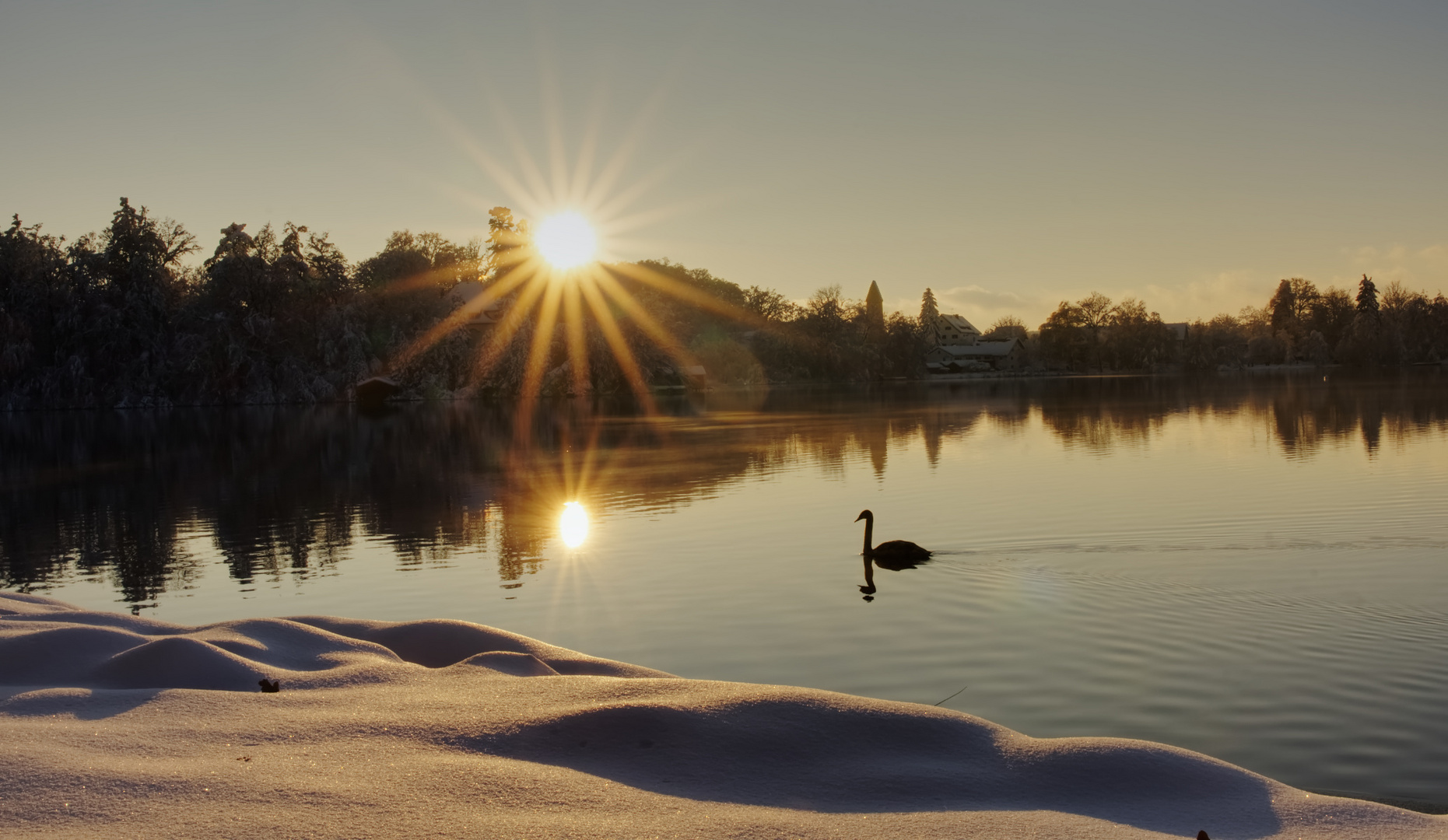 Abendstimmung am Weßlinger See