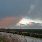 Abendstimmung am Wybelsumer Tief in Ostfriesland