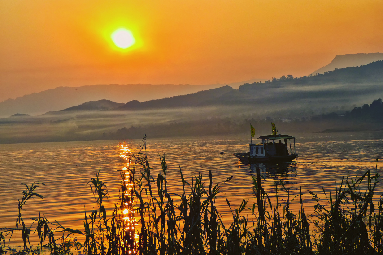 Abendstimmung am Yangtse