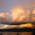 Abendstimmung am Zürichsee nach einem Gewitter