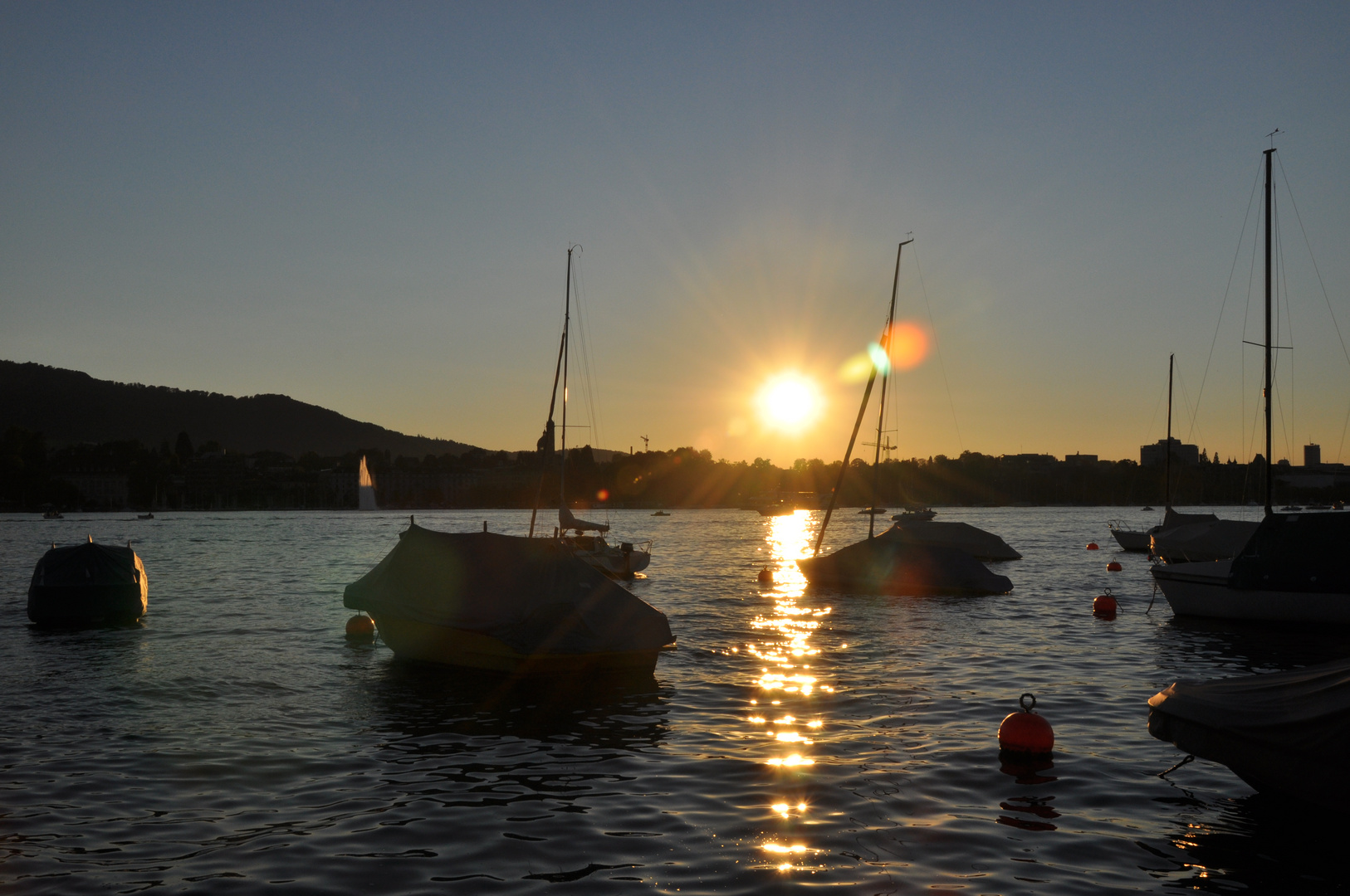 Abendstimmung am Zürisee