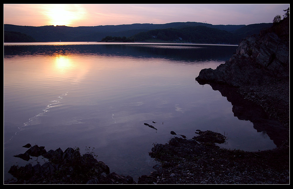 Abendstimmung an dem Rursee