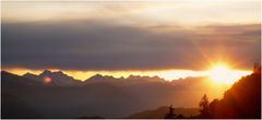 Abendstimmung an den Alpen