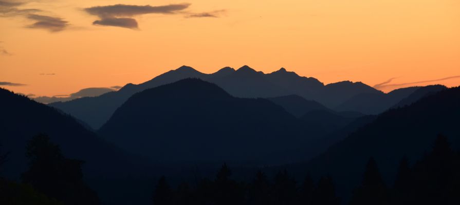 Abendstimmung an den Alpen
