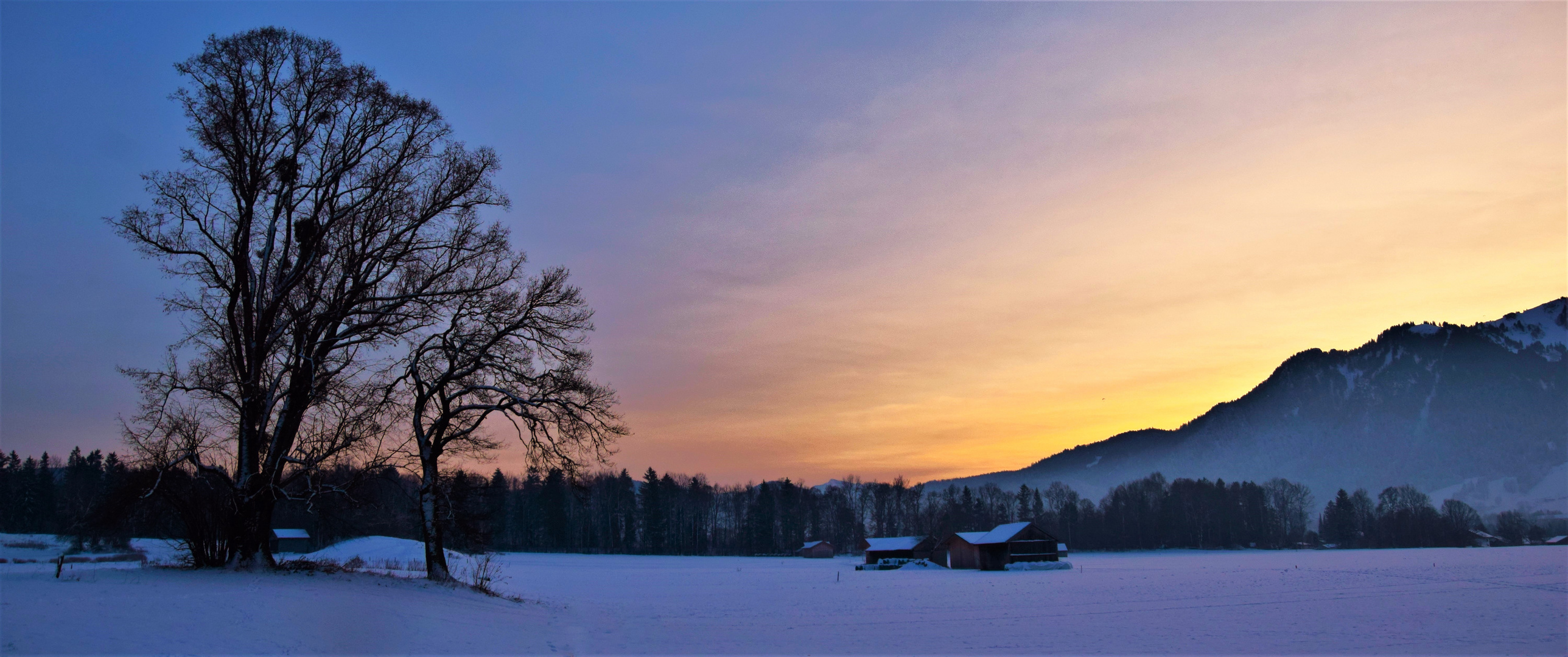 Abendstimmung an den Alpen