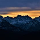 Abendstimmung an den Alpen