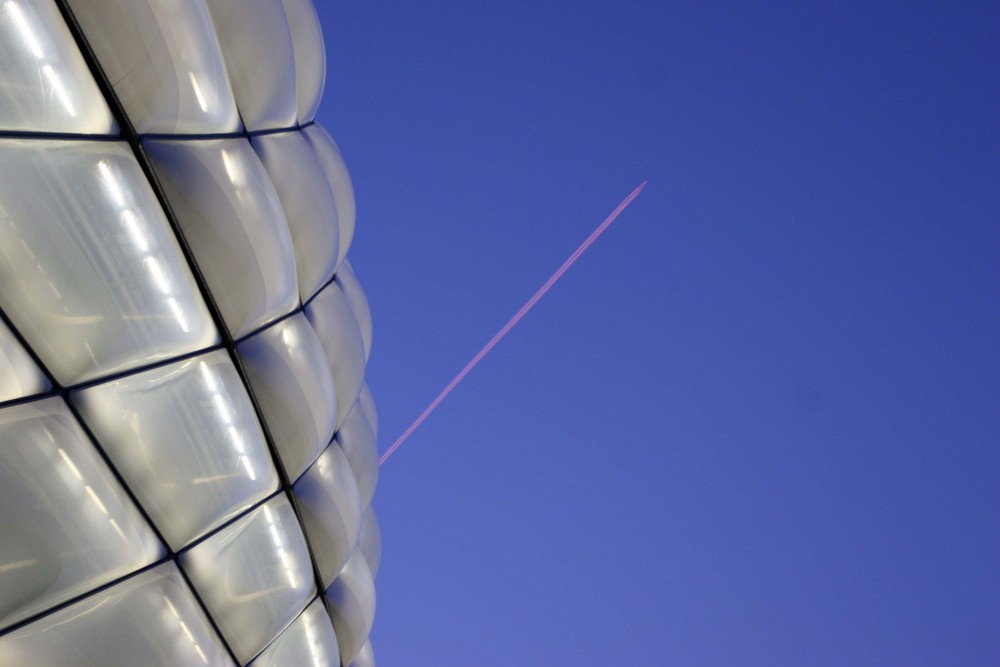 Abendstimmung an der Allianz-Arena