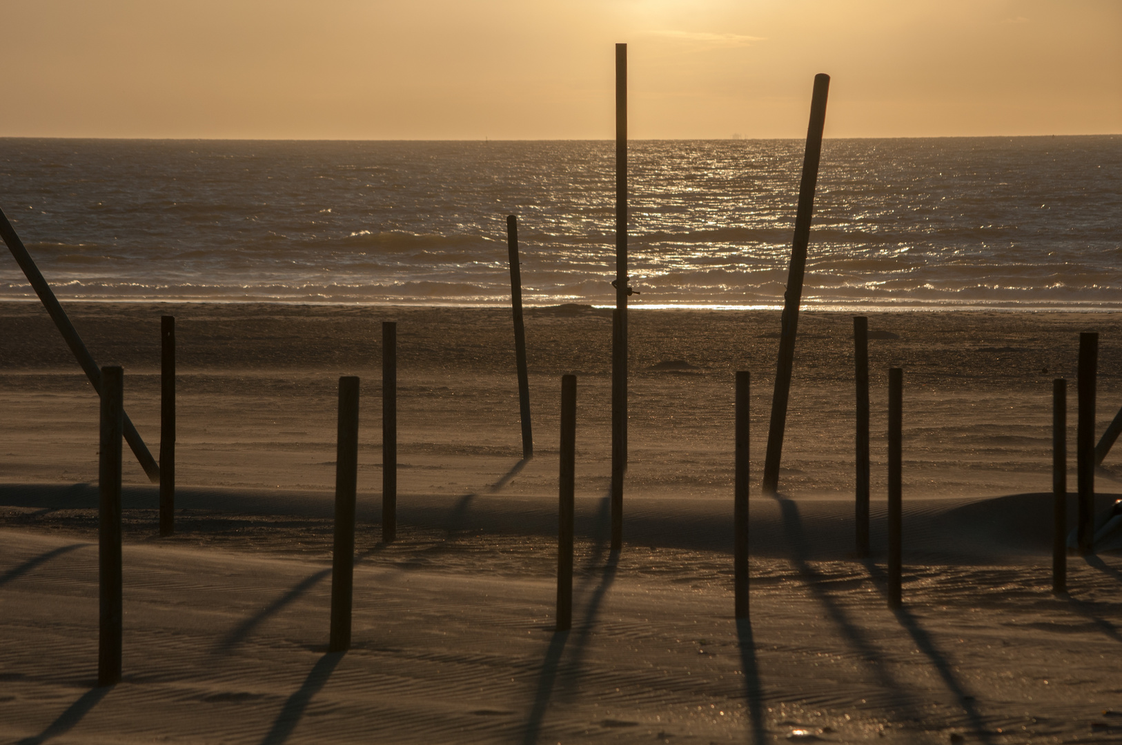 Abendstimmung an der belgischen Nordseeküste.