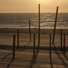 Abendstimmung an der belgischen Nordseeküste.