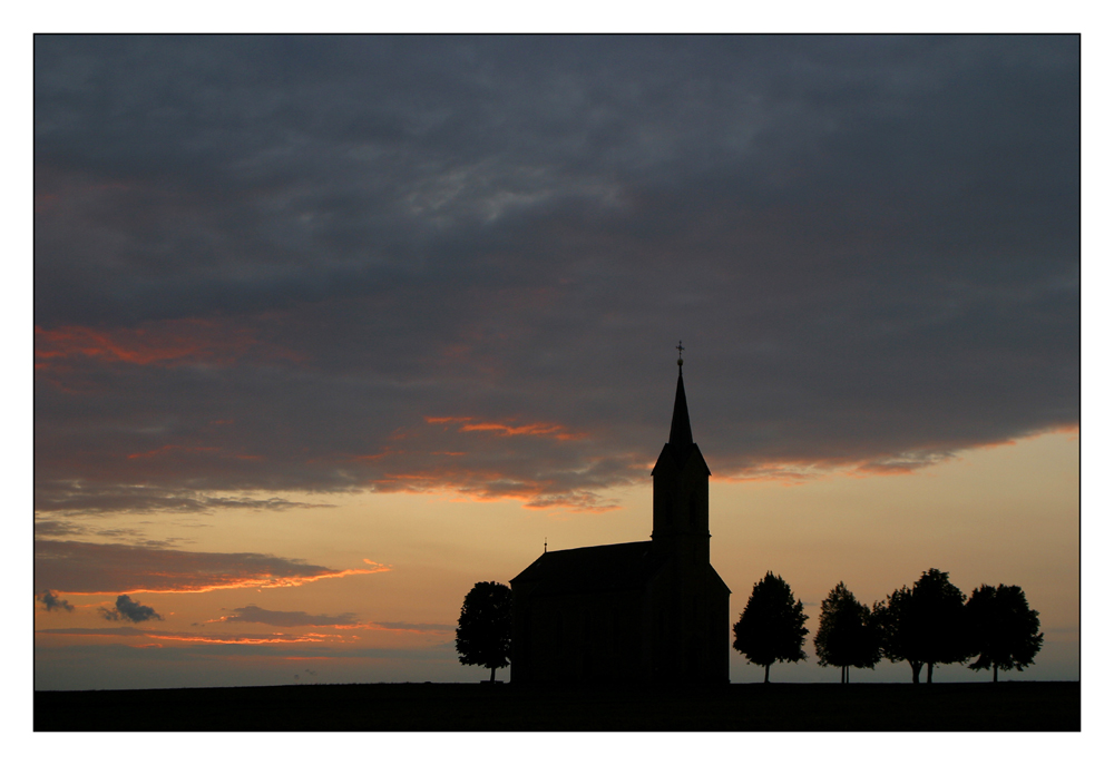 Abendstimmung an der Bischwinder Kappel