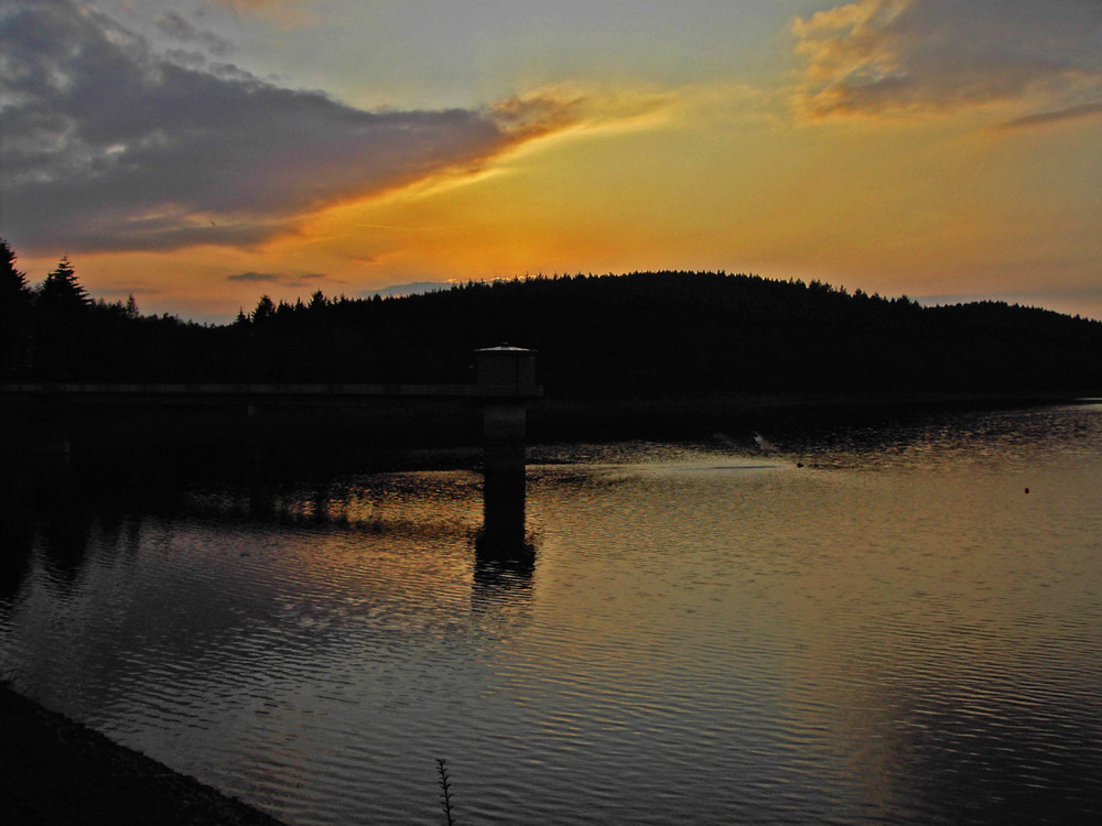 Abendstimmung an der Breitenbachtalsperre