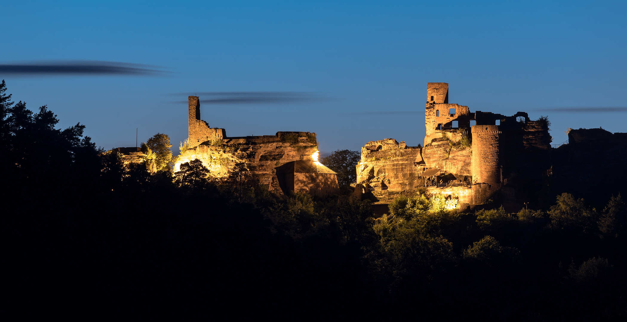 Abendstimmung an der Burg