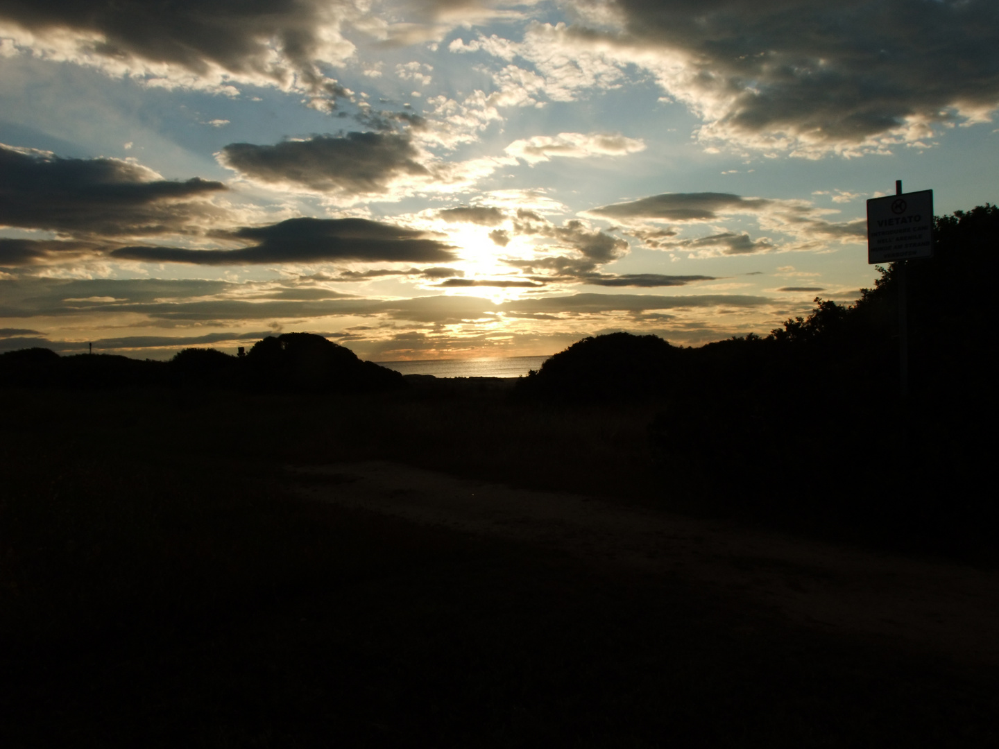 Abendstimmung an der Costa Rei