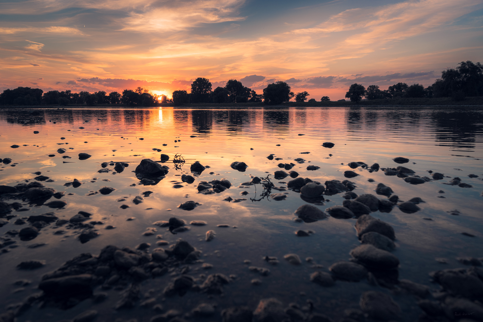 Abendstimmung an der Donau