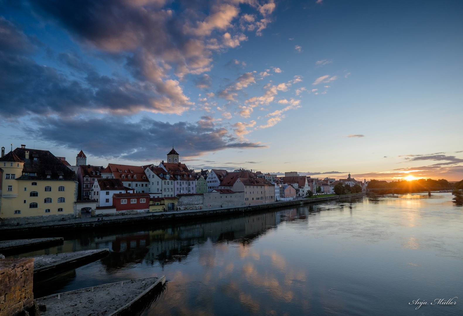 Abendstimmung an der Donau