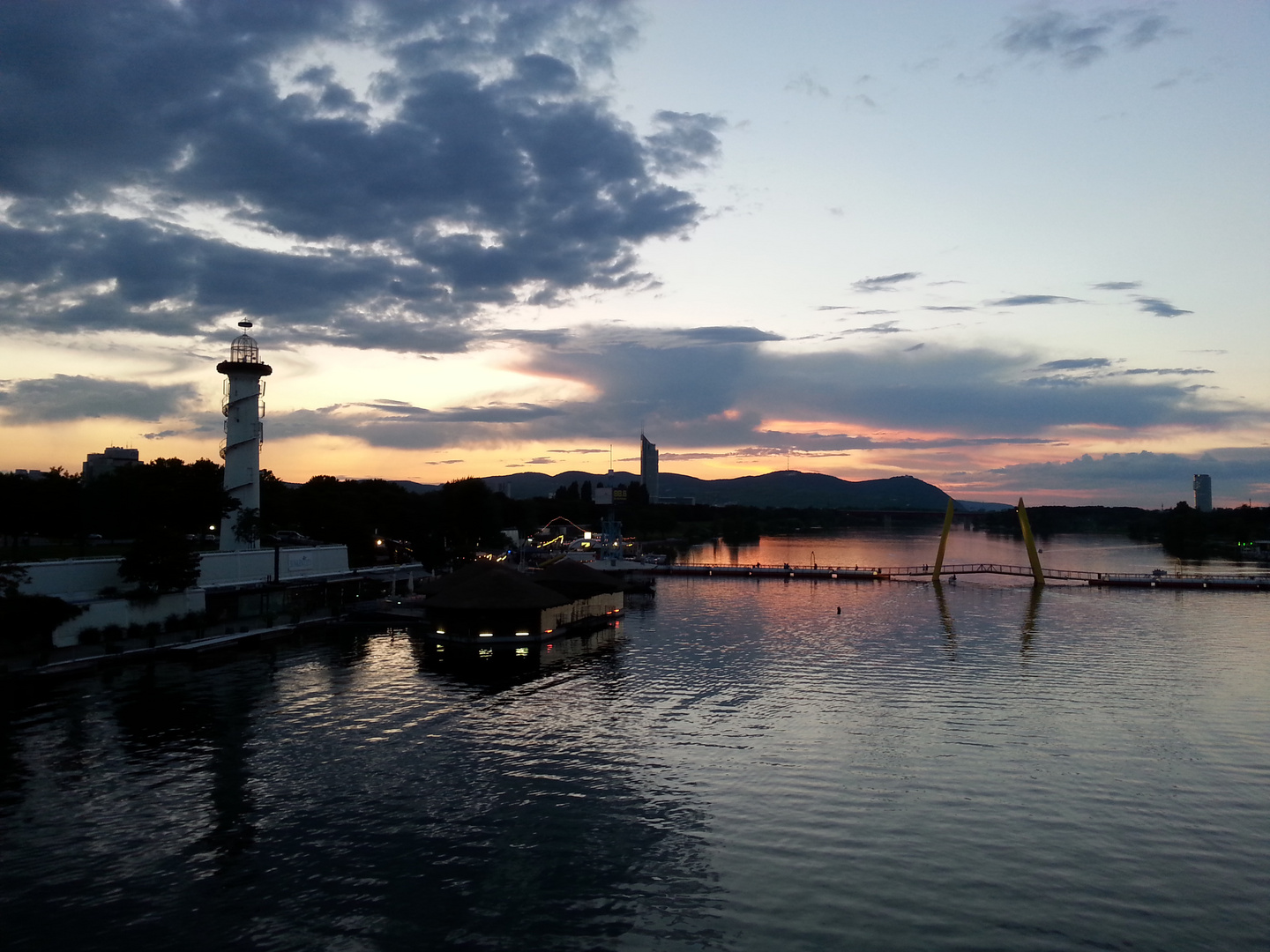 Abendstimmung an der Donauinsel