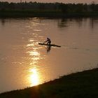 Abendstimmung an der Elbe