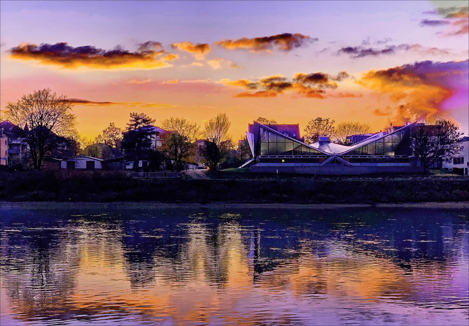 Abendstimmung an der Elbe