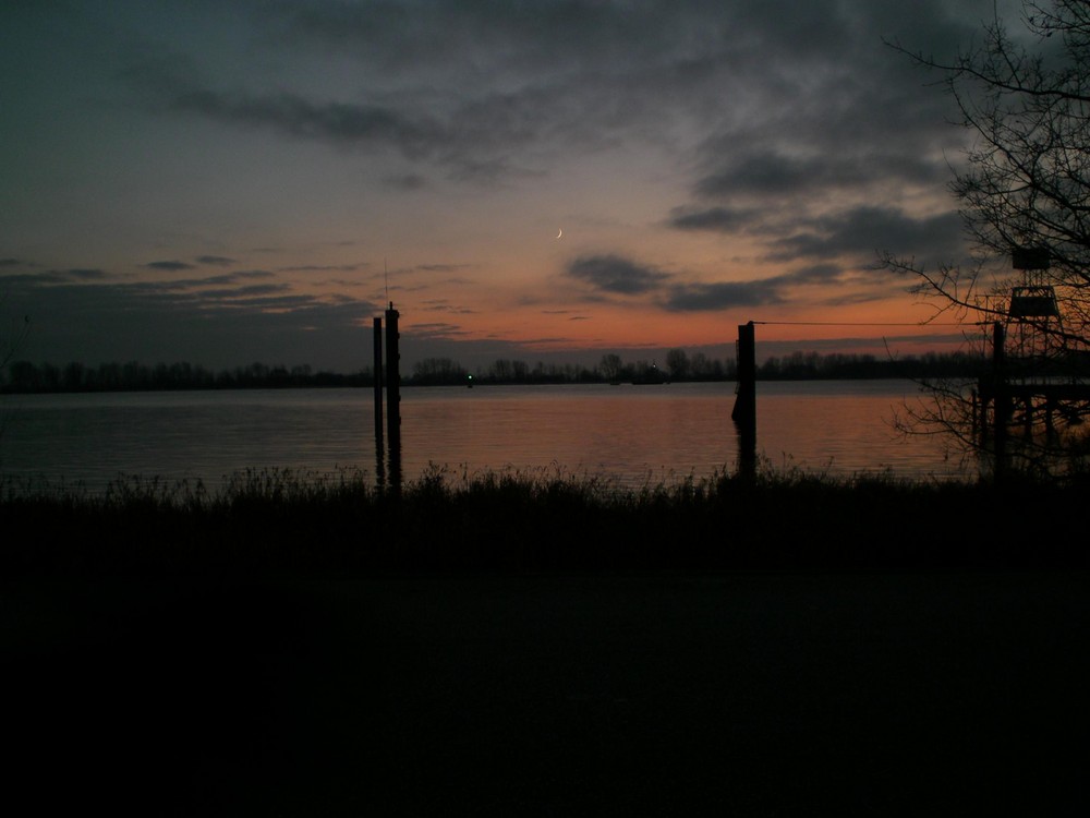 Abendstimmung an der Elbe