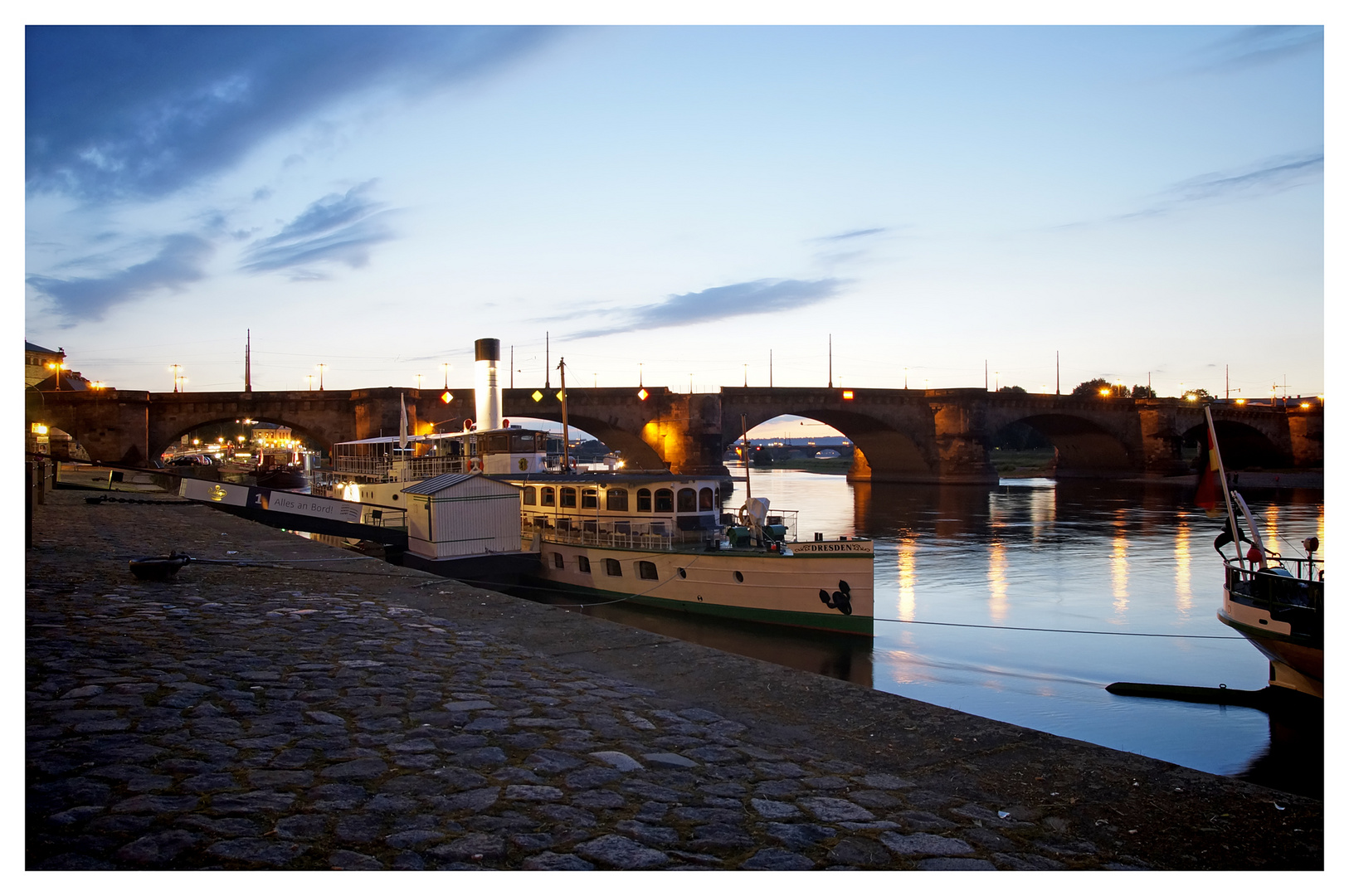 Abendstimmung an der Elbe