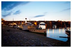 Abendstimmung an der Elbe