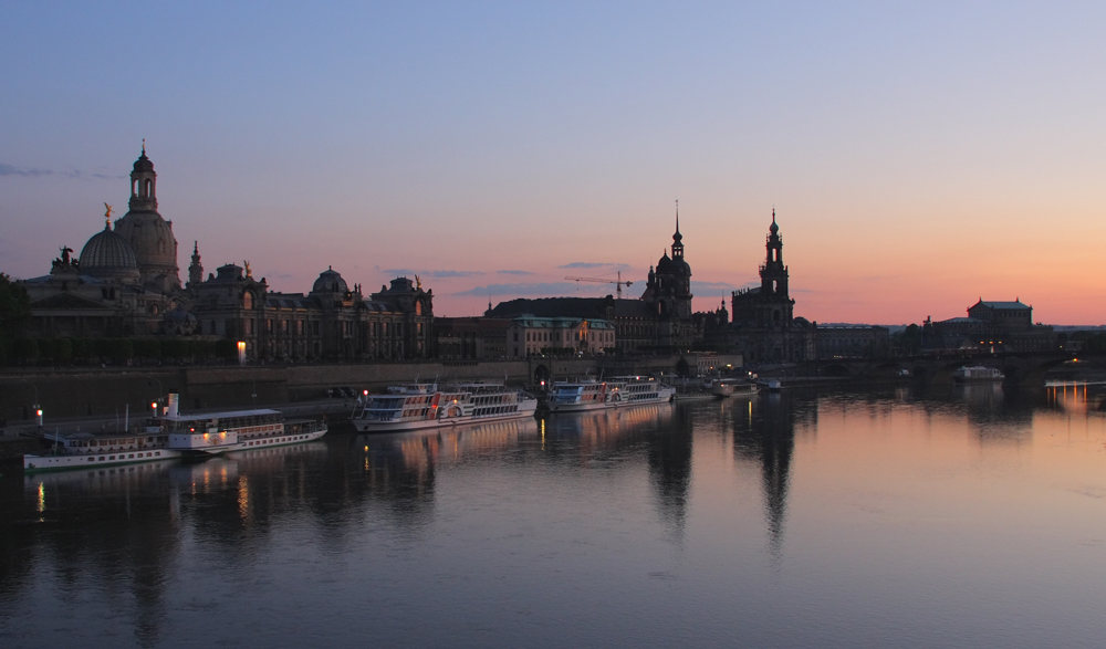 Abendstimmung an der Elbe