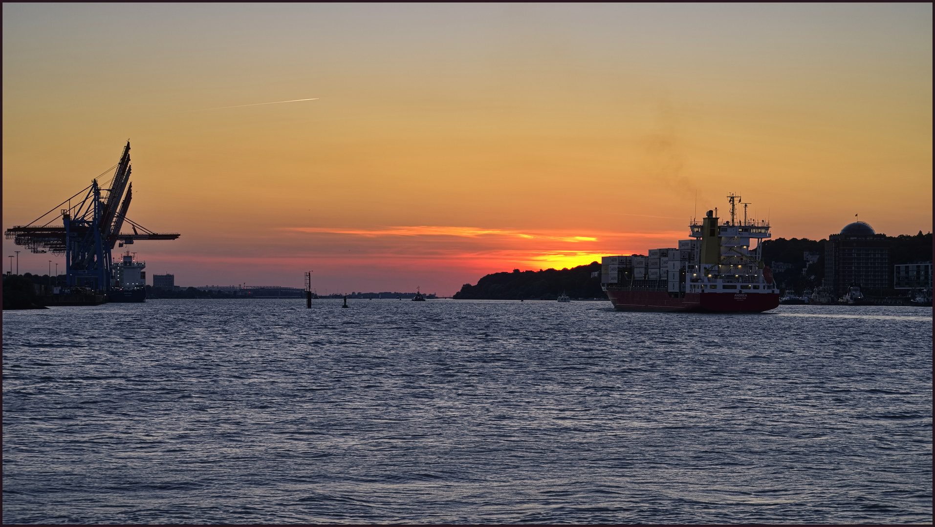 Abendstimmung an der Elbe