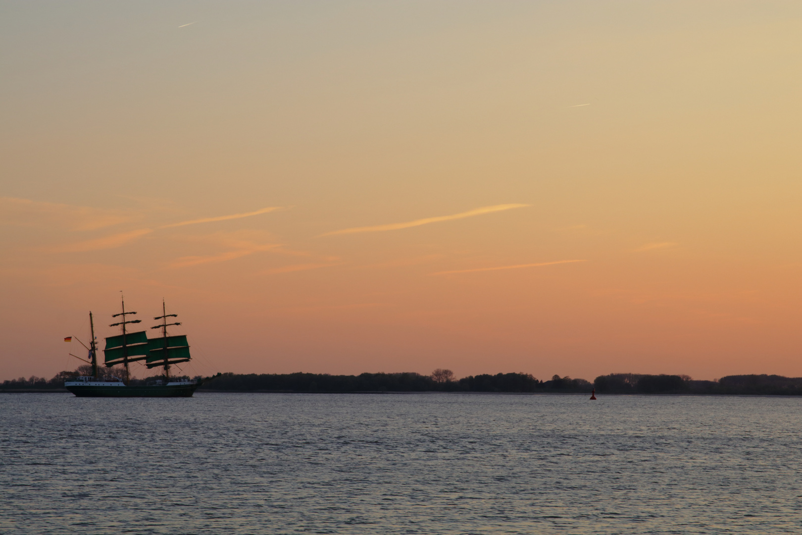 Abendstimmung an der Elbe