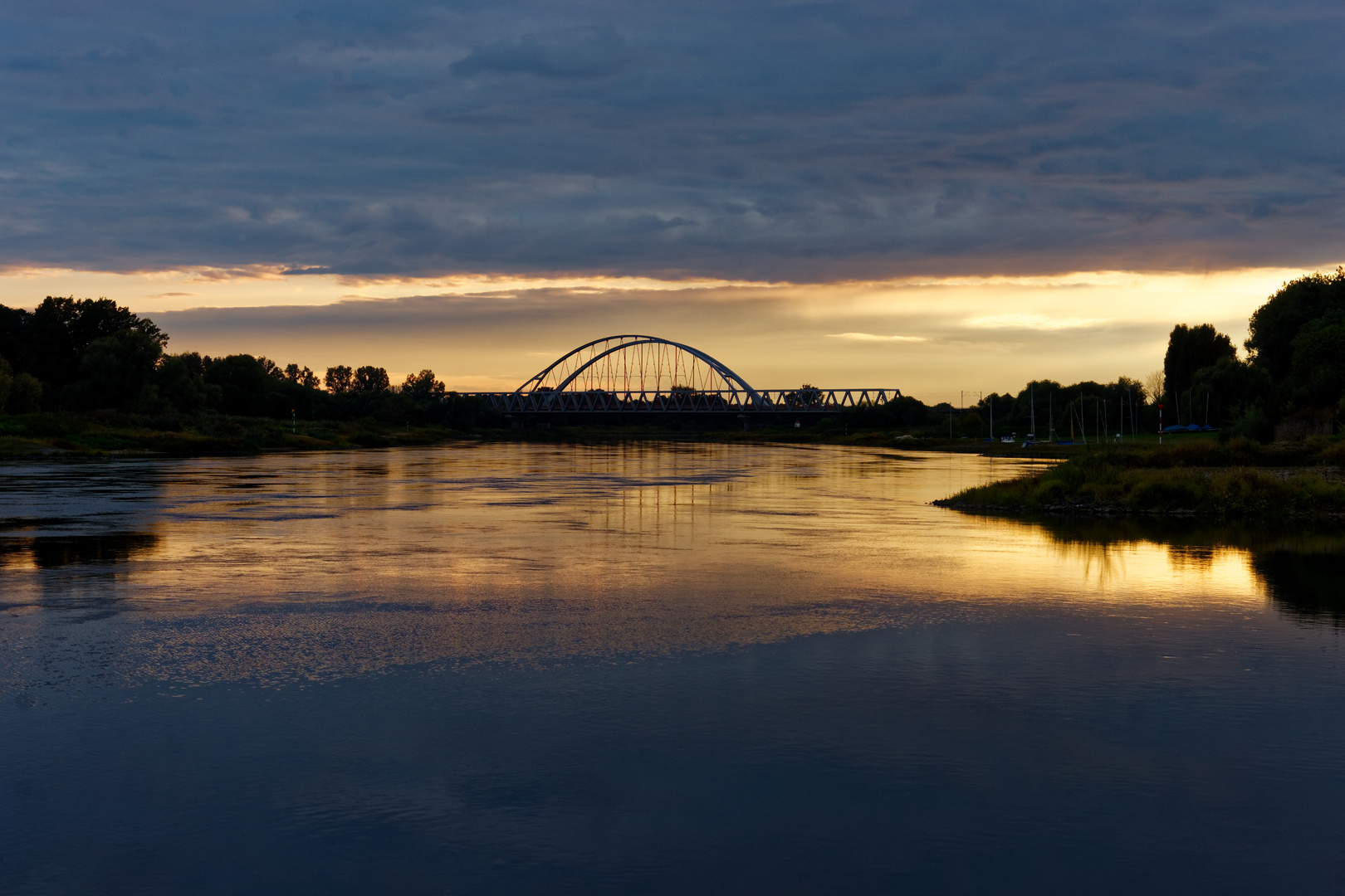 Abendstimmung an der Elbe