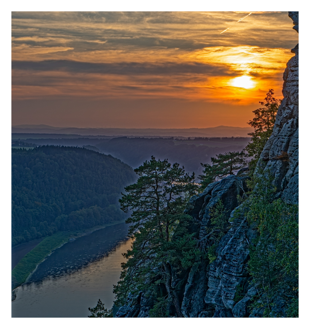 Abendstimmung an der Elbe