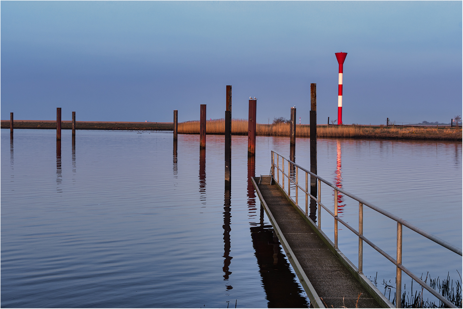 Abendstimmung an der Elbe.....