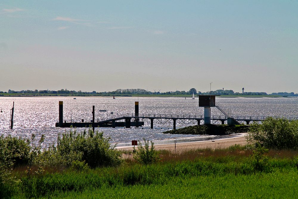 Abendstimmung an der Elbe