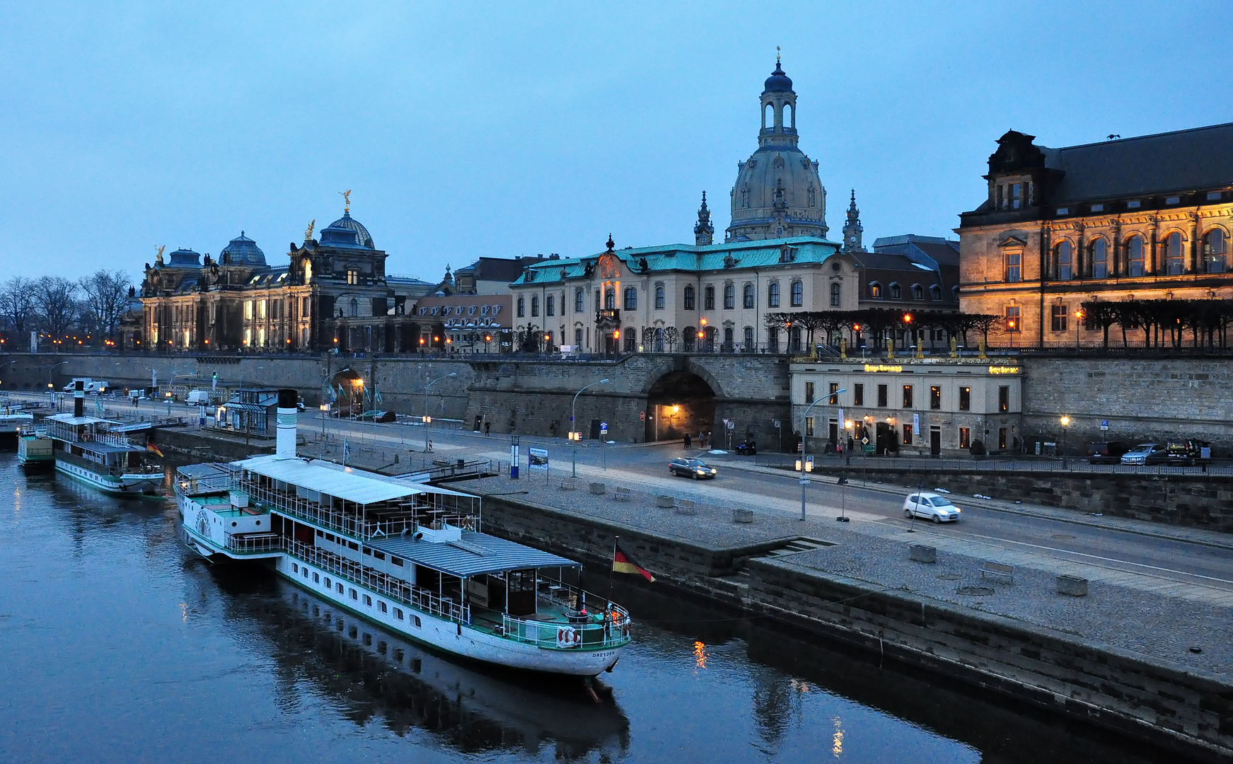 Abendstimmung an der Elbe