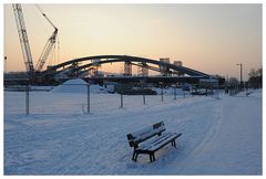 Abendstimmung an der Elbe