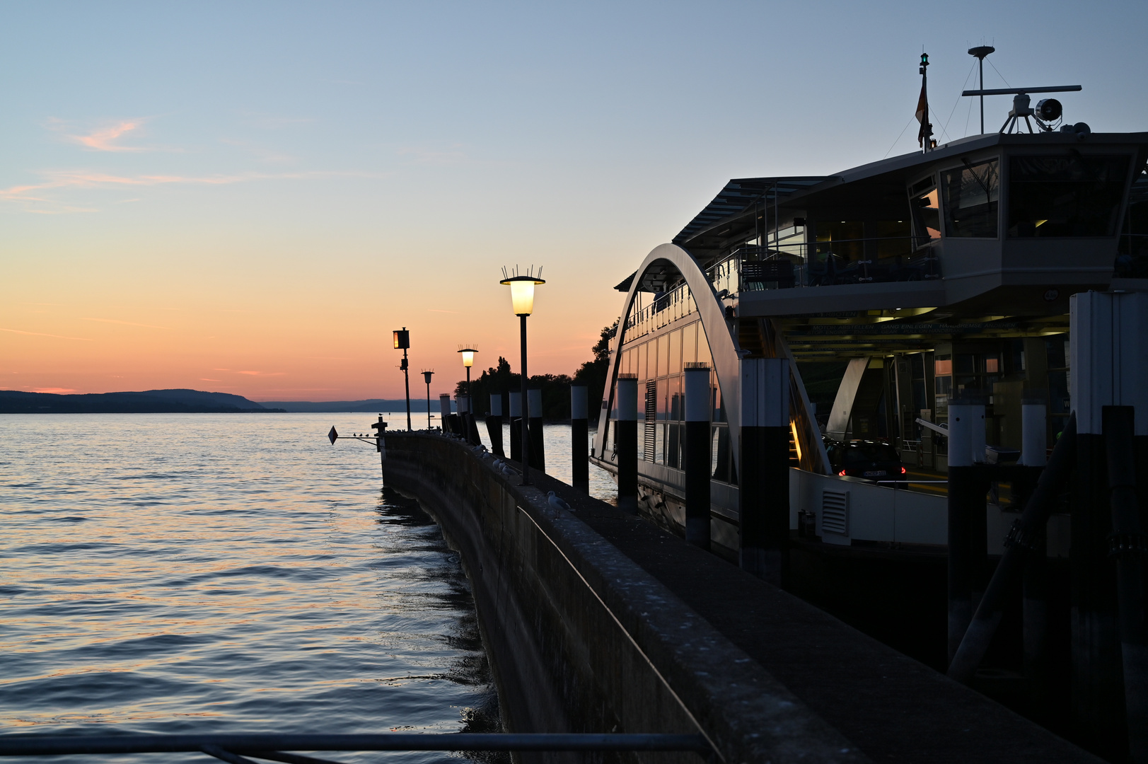 Abendstimmung an der Fähre