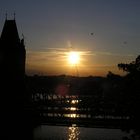 Abendstimmung an der Hubbrücke