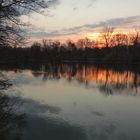 Abendstimmung an der Isar, München