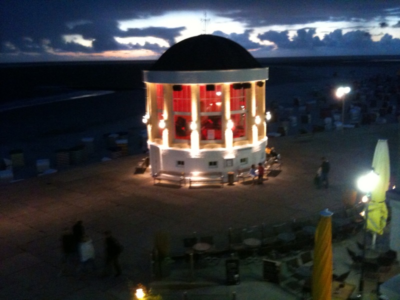 Abendstimmung an der Konzertmuschel auf Borkum